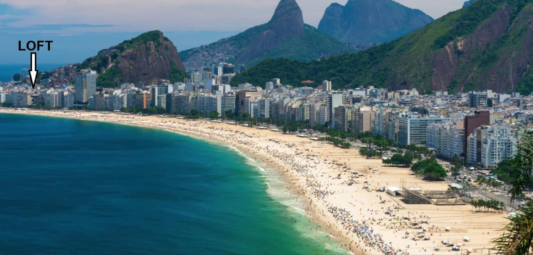 Apartamento Rio Loft Copacabana Posto 6 Com Camas De Casal E Sofa Cama E Colchao Río de Janeiro
